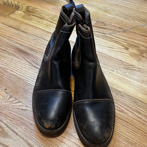 G.H. Bass Co Mens Dark Brown Leather Suede Chelsea Boots Ankle Size 9.5 - Picture 9 of 15